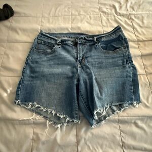 Old Navy Blue Jean Shorts with Frayed Hem